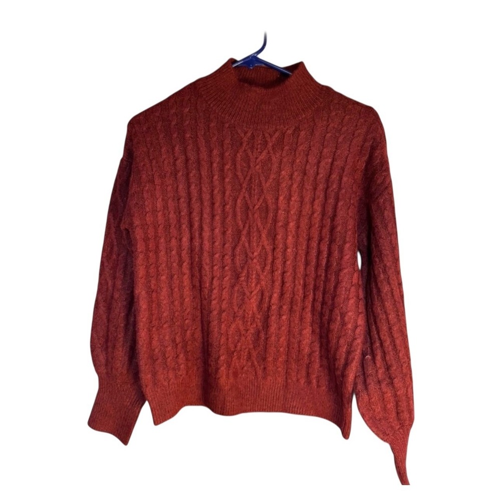CeCe‎ Rust Cowl Neck Sweater